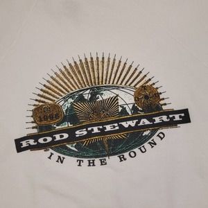 VTG 1996 Rod Stewart Mens XL 90s In The Round Music Band World Tour Sweatshirt